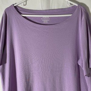 Chico’s Ultimate T-shirt size 3 16-18 XL Lilac